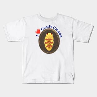 Cecily Cicada waits Kids T-Shirt